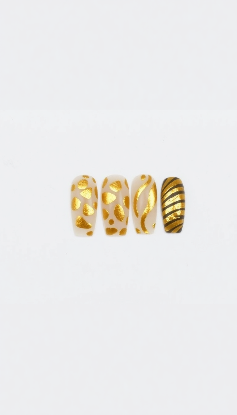 14. Playful Gold Animal Print