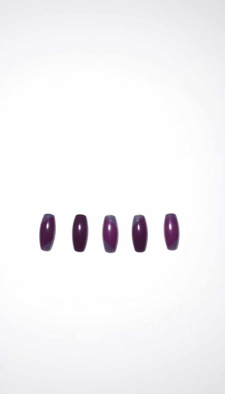 14. Purple and Silver Ombre