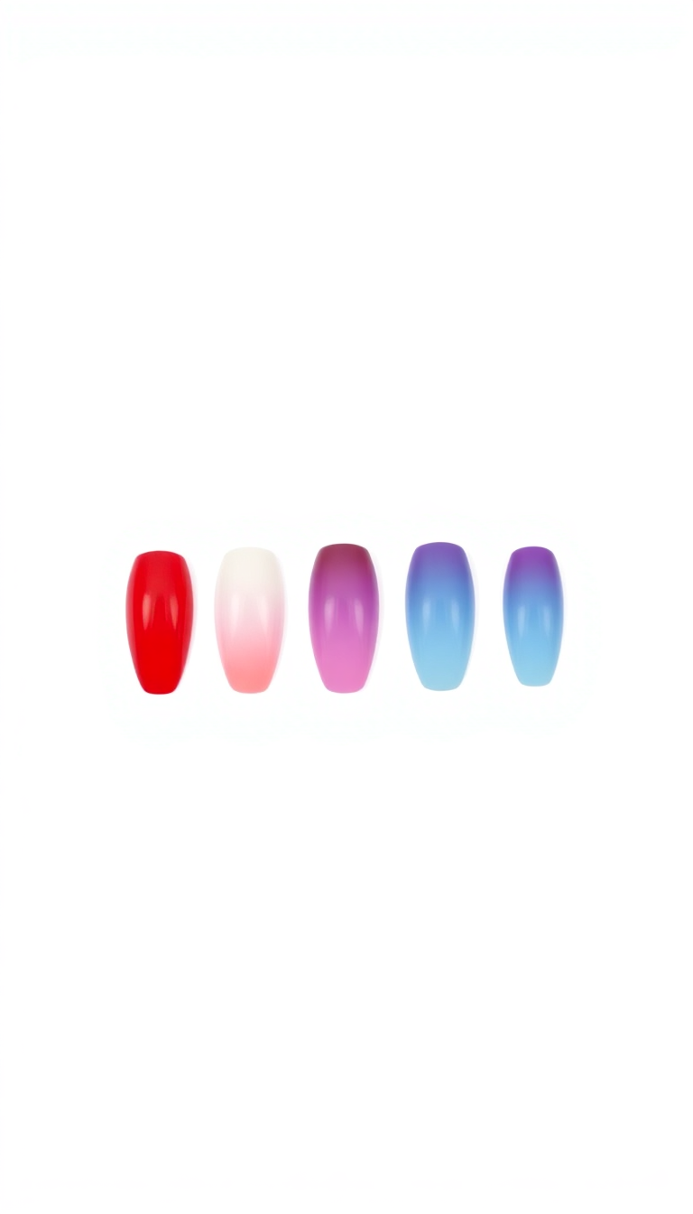 14. Red, White, and Blue Ombre
