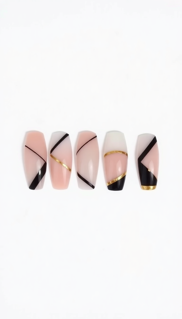15. Chic Negative Space Design