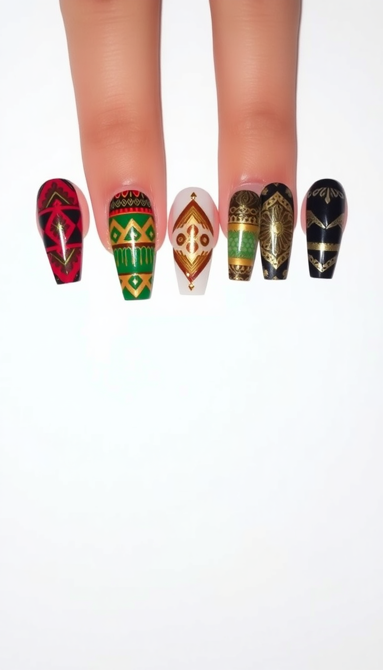 15. Festive Tribal Designs