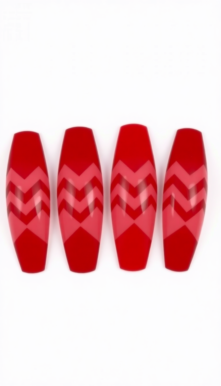 15. Holiday Chevron in Scarlet