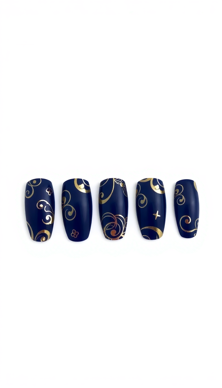 15. Midnight Blue and Gold