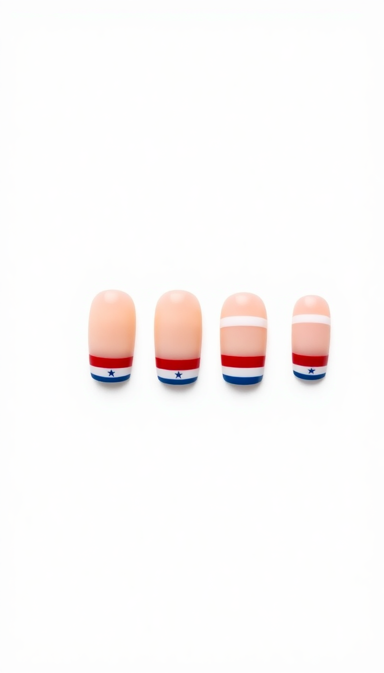 15. Patriotic French Tips