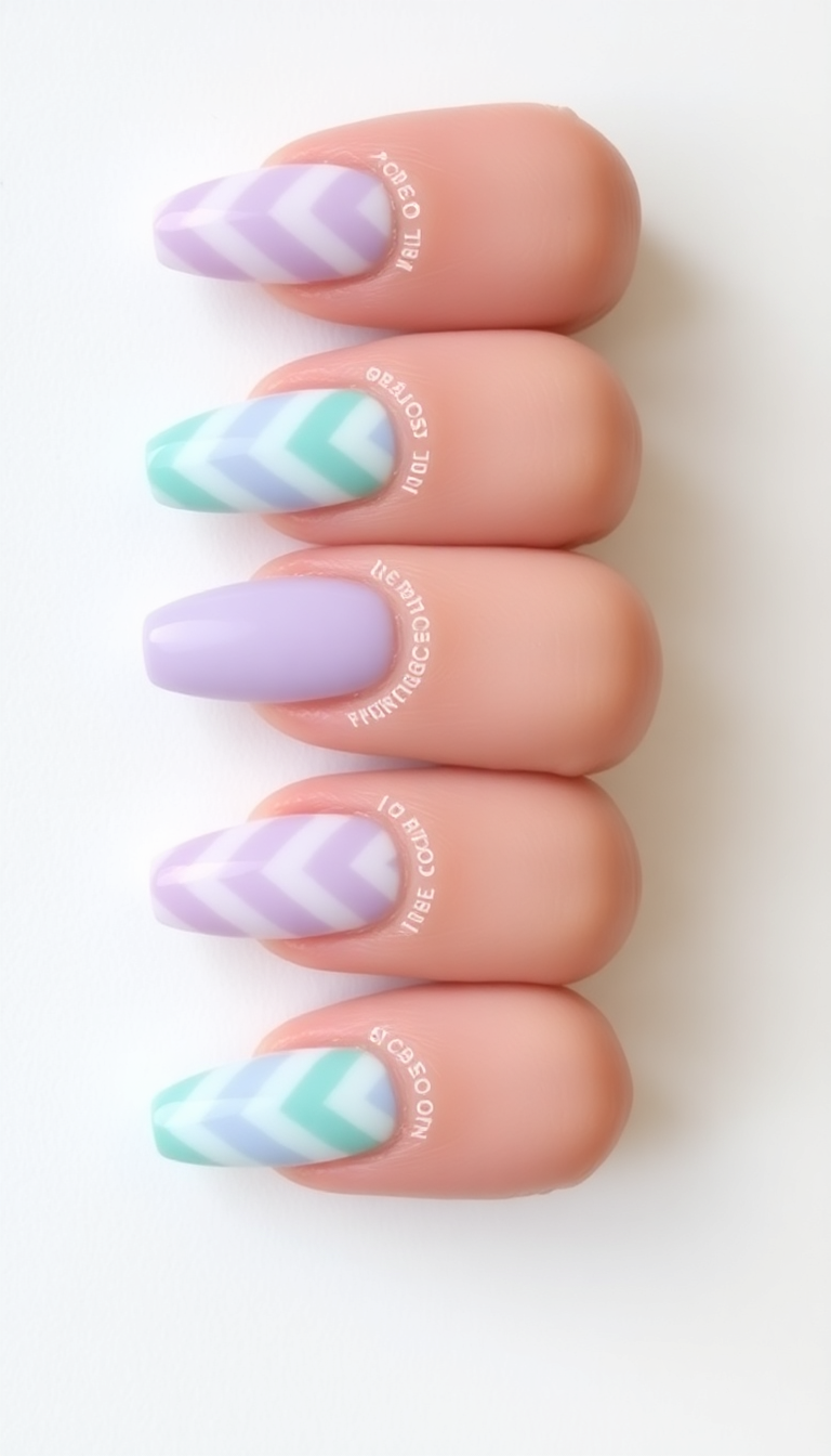 16. Chic Chevron in Pastel