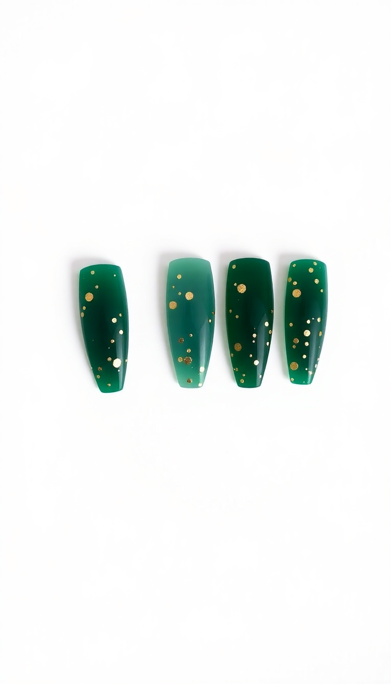 16. Forest Green with Gold Flecks