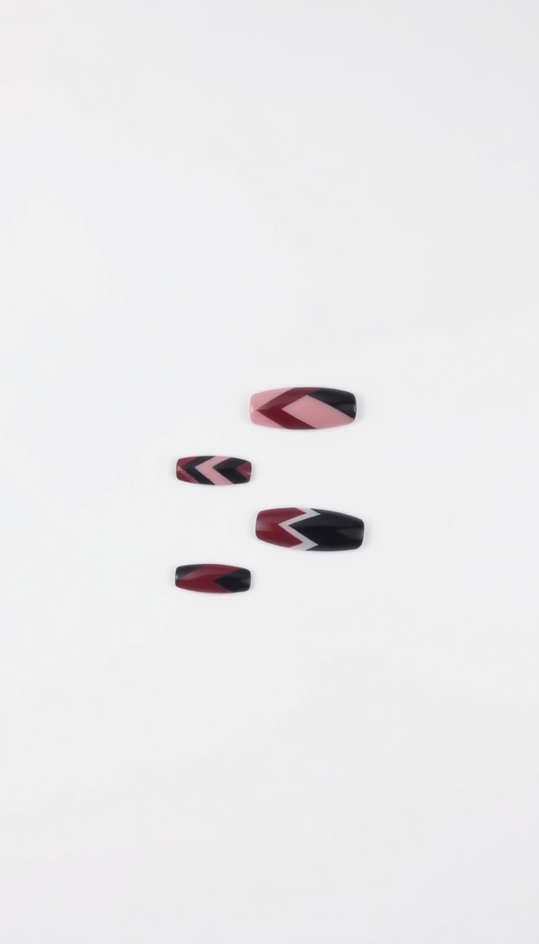 17. Burgundy and Black Contrast