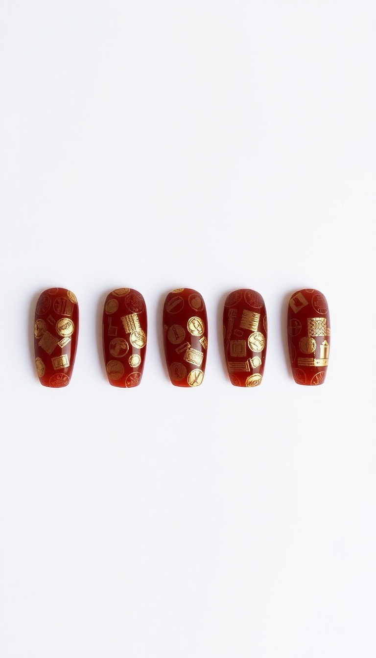 17. Burnt Umber Stamps