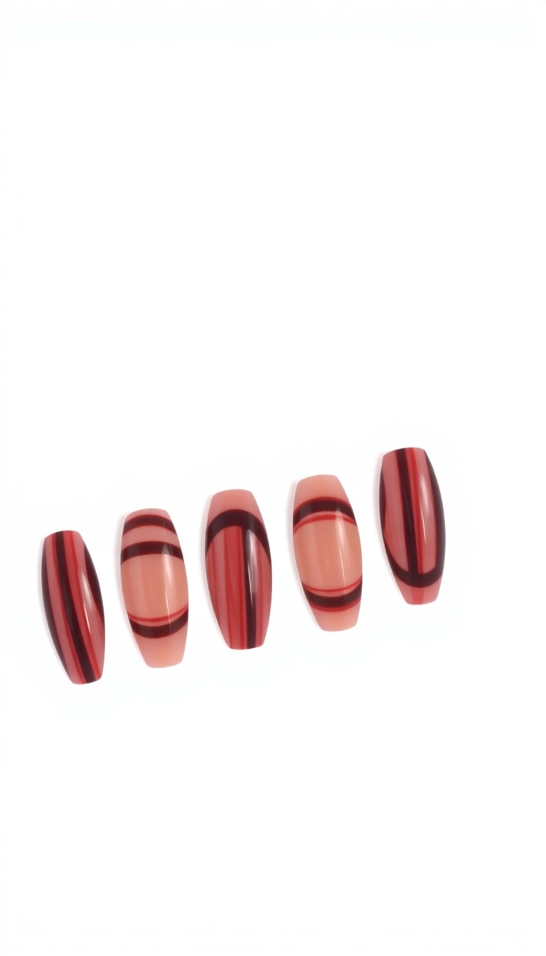 17. Elegant Rosewood Stripes