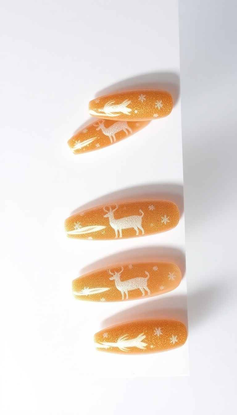 17. Gleaming Golden Reindeer