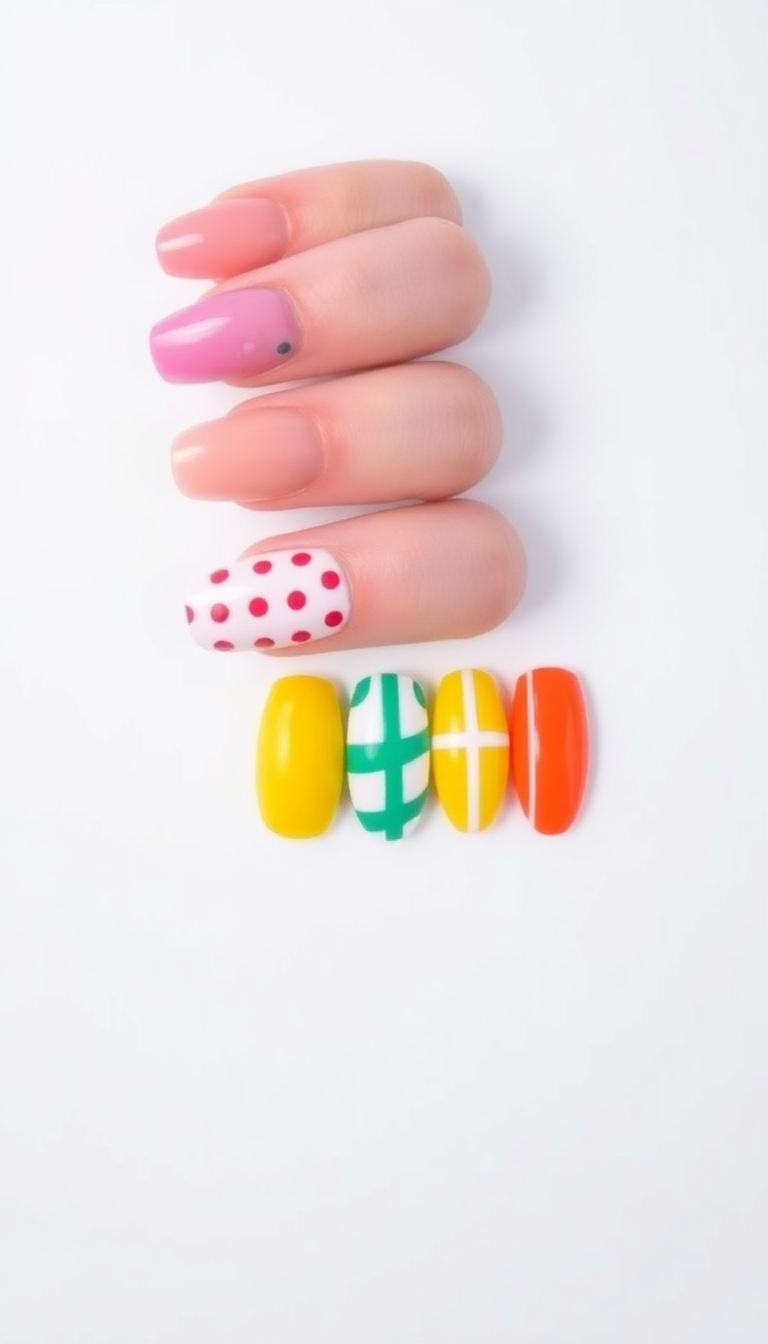 17. Playful Polka Dots and Stripes
