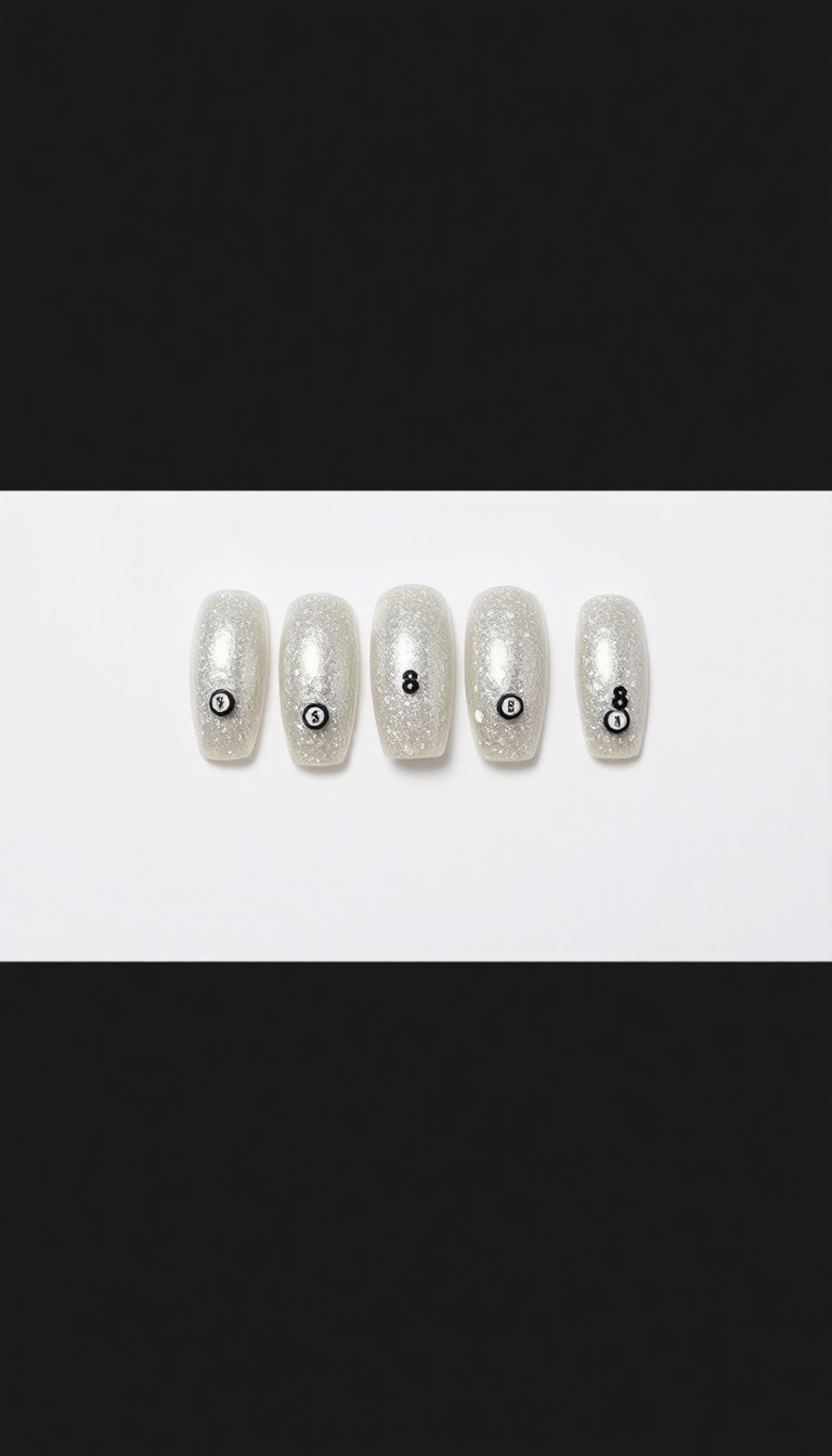 18. Sparkling Silver with 8-Ball Glamour