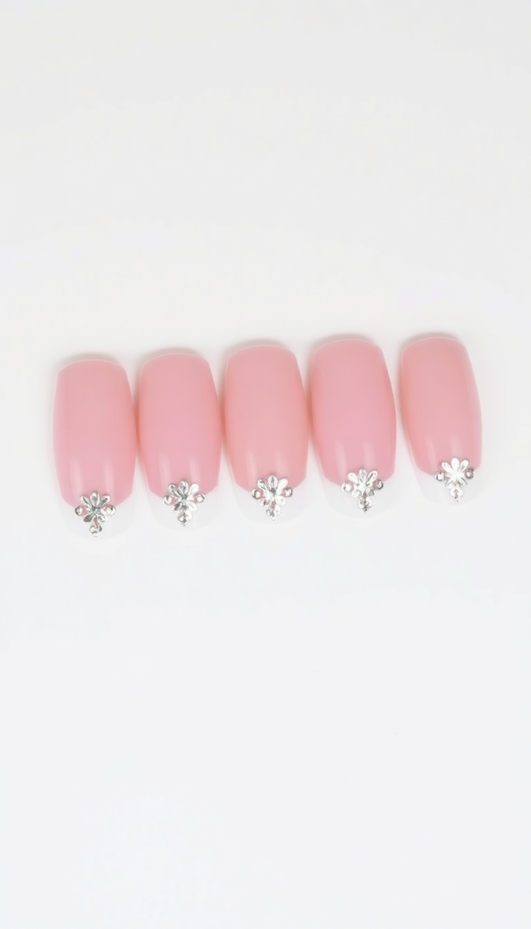 2. Classic French Tip with a Twist