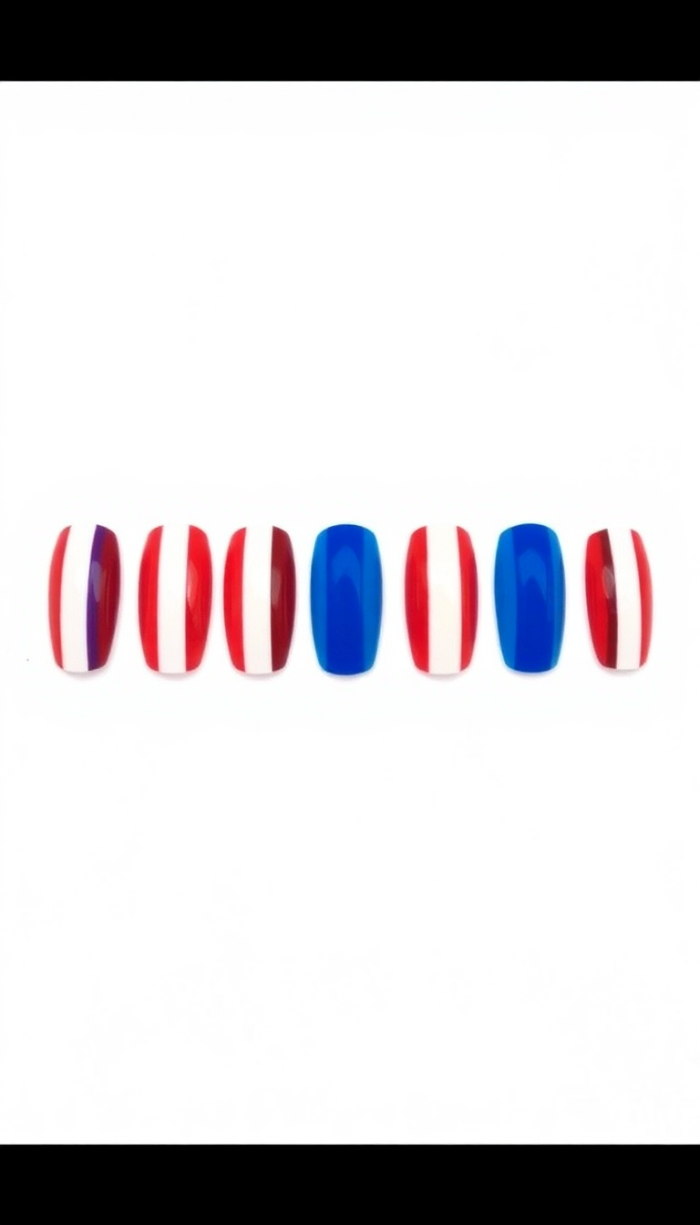 2. Classic Red, White, and Blue Stripes