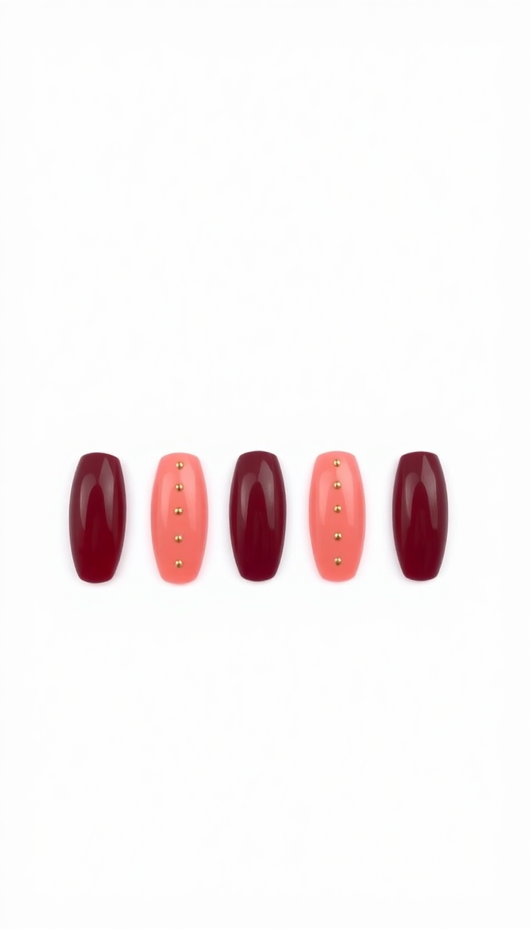 2. Deep Burgundy Elegance