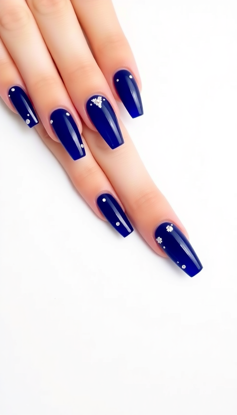 2. Elegant Sapphire Accents