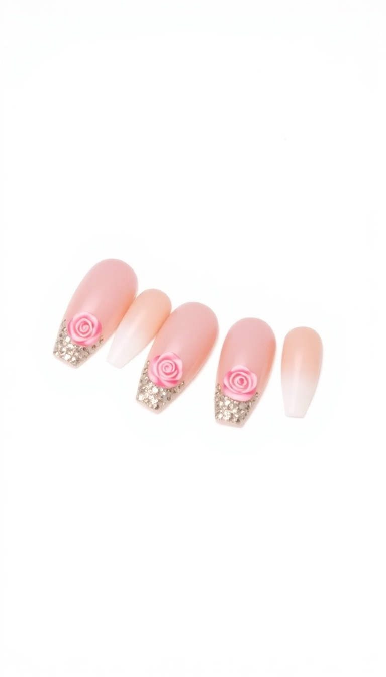 2. Frosted Rose Elegance