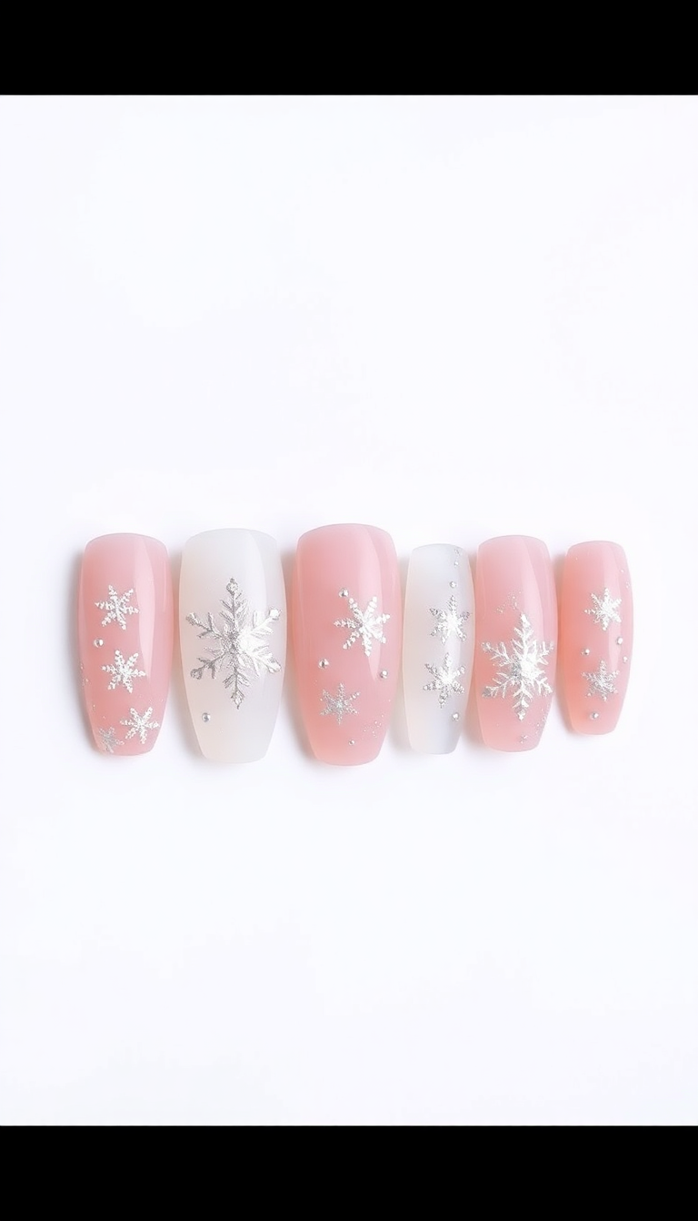 2. Glittering Snowflake Accents