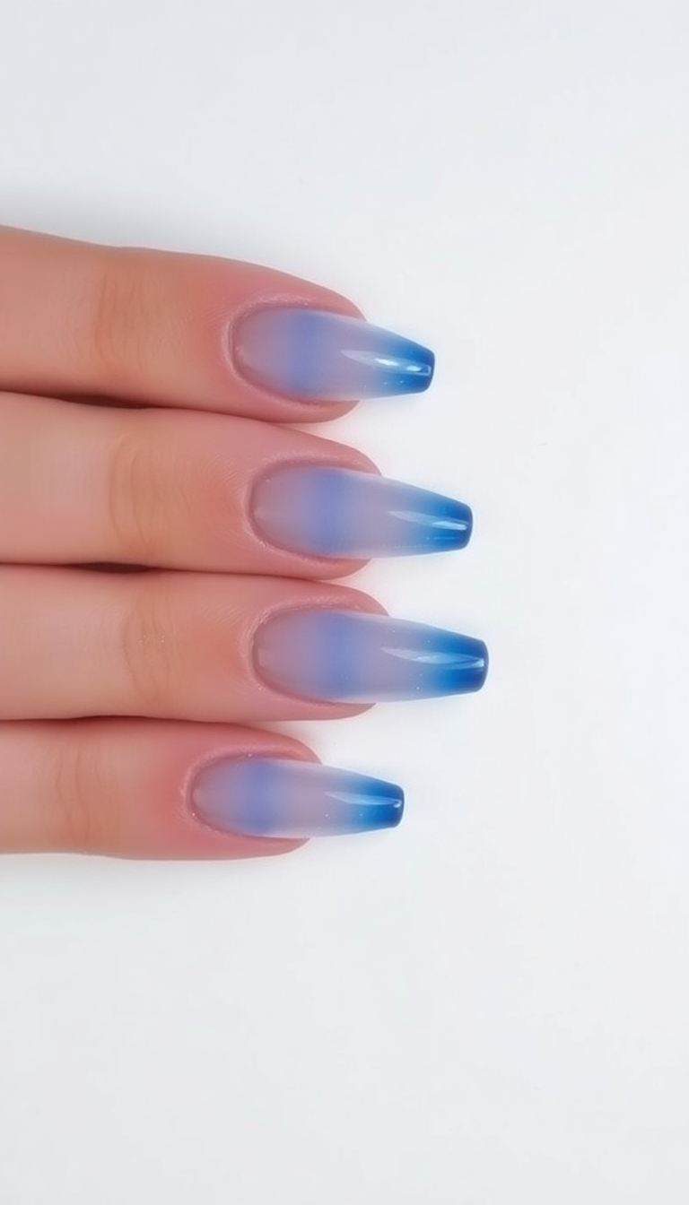 2. Icy Blue Ombre