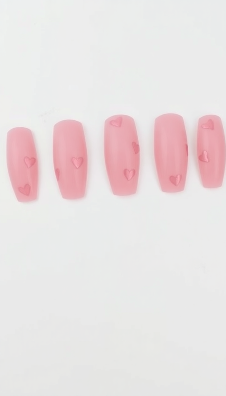 2. Romantic Rose Pink Hearts
