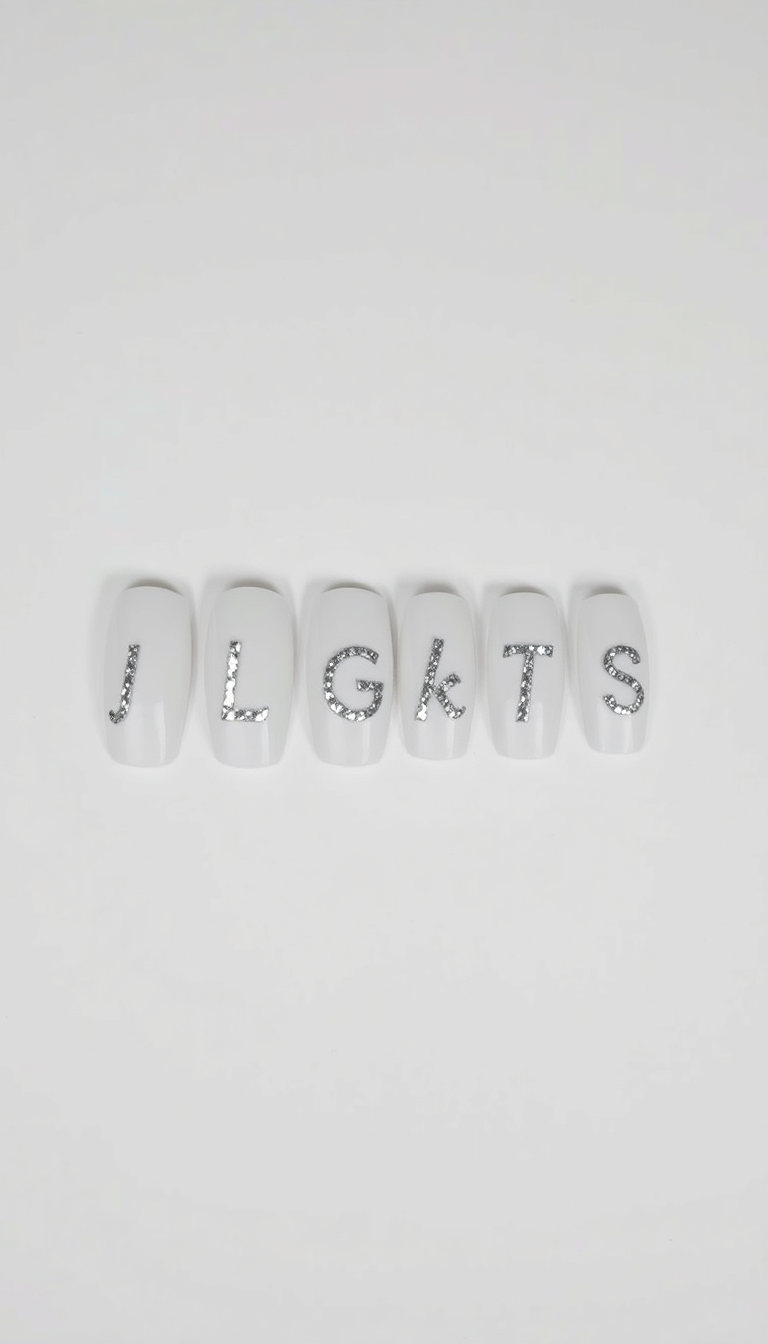 2. Snowy White Initials