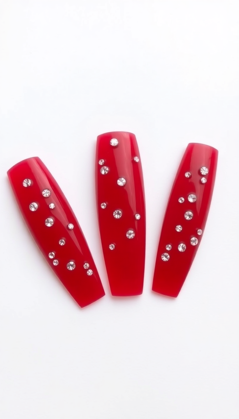 2. Sparkling Ruby Accents