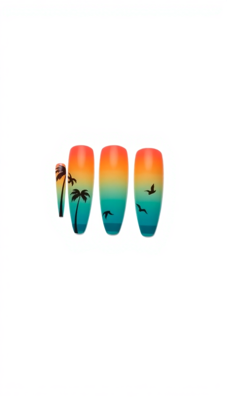 2. Tropical Sunset Ombre