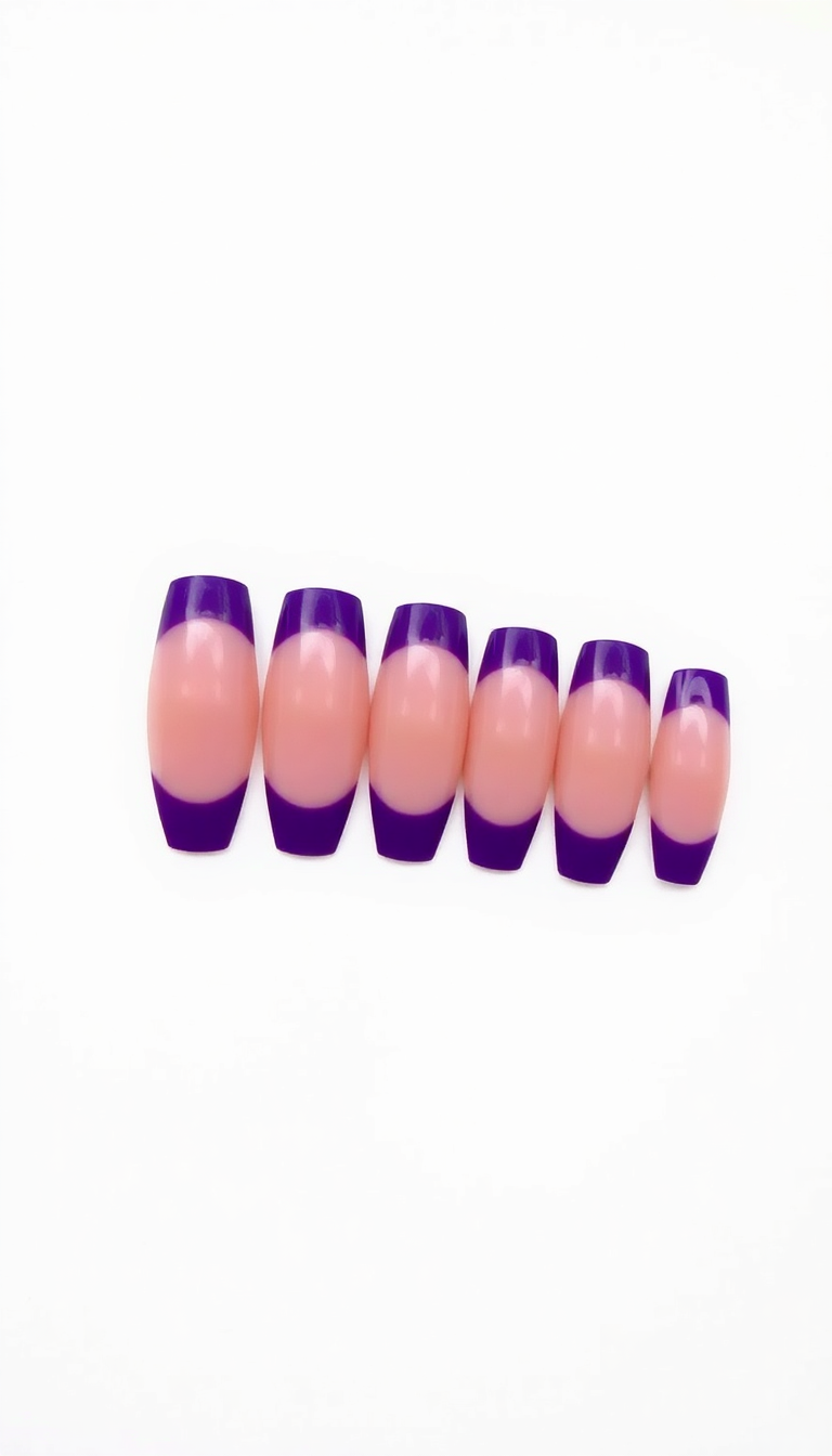22. Majestic Purple French Tips