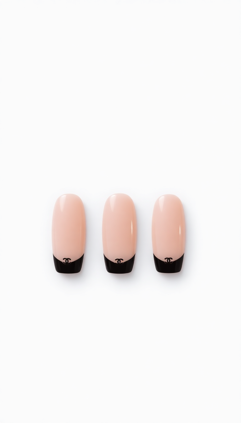 3. Chanel 181 French Tips