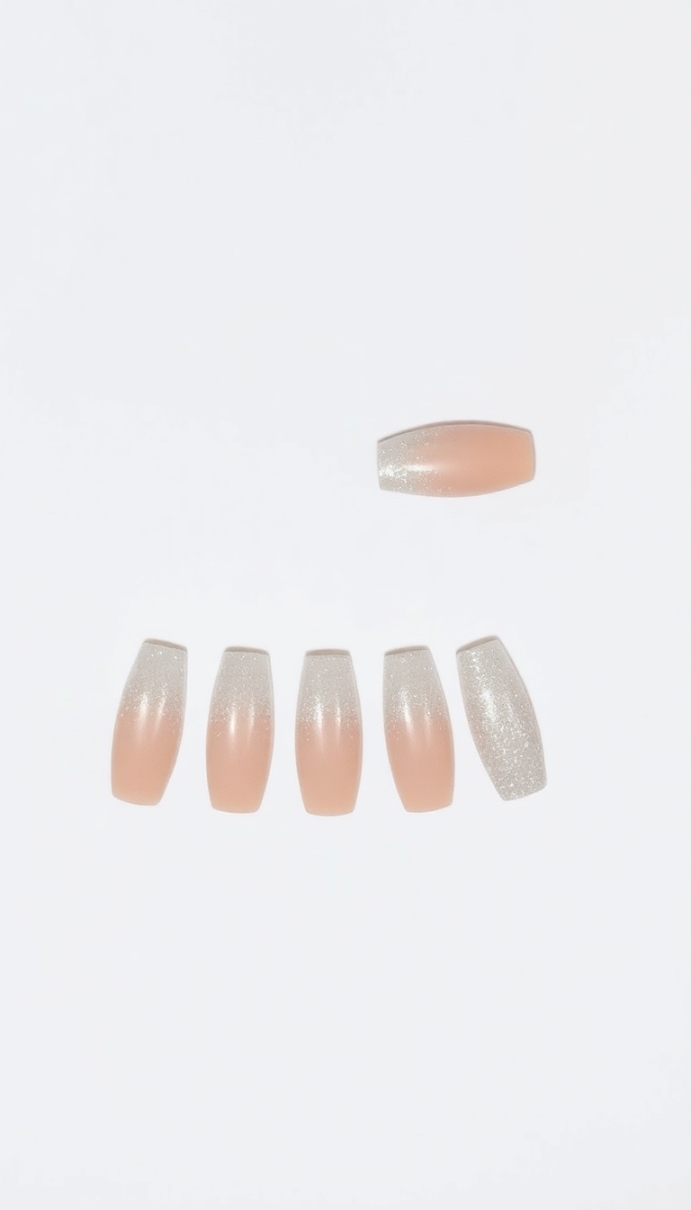 3. Chic Ombre Glitter