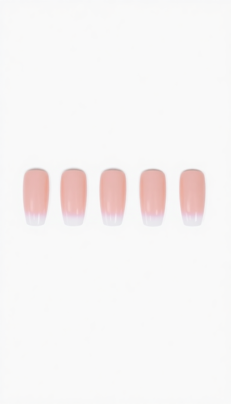 3. Classic French Manicure Twist