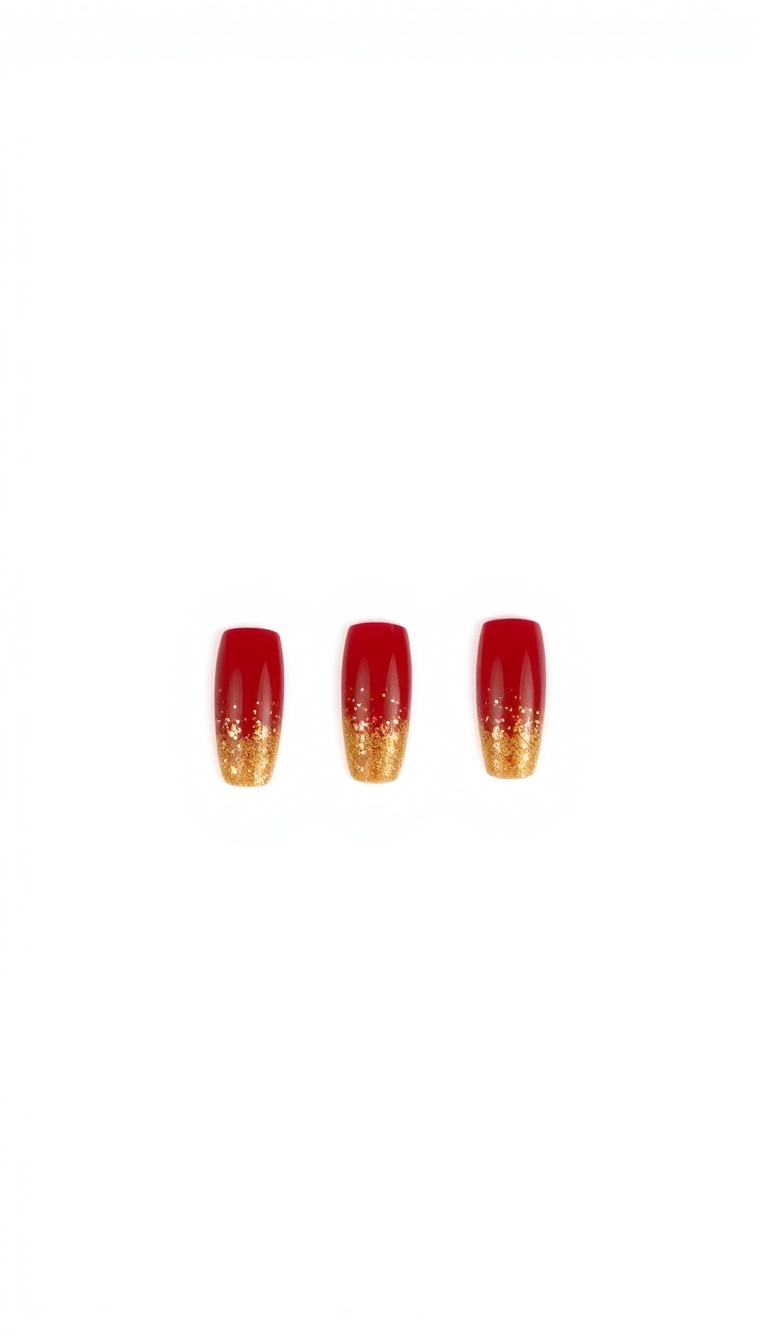3. Classic Red and Gold Sparkle