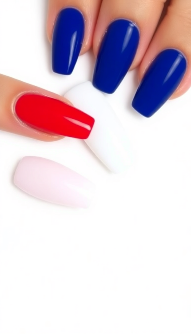 3. Classic Red, White, and Blue Gradient