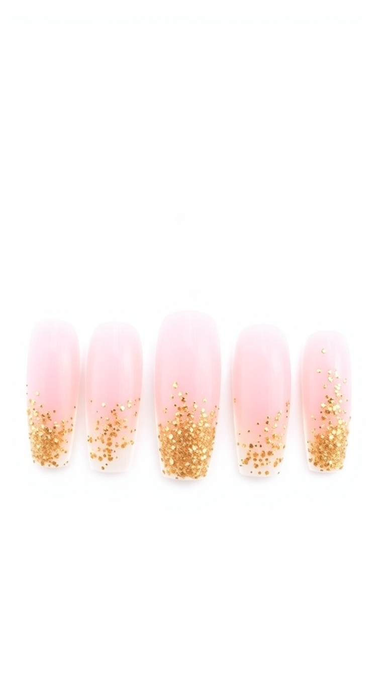 3. Elegant Gold Glitter Overlay