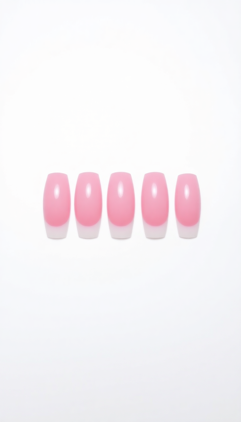 3. Elegant Pink and White Ombre