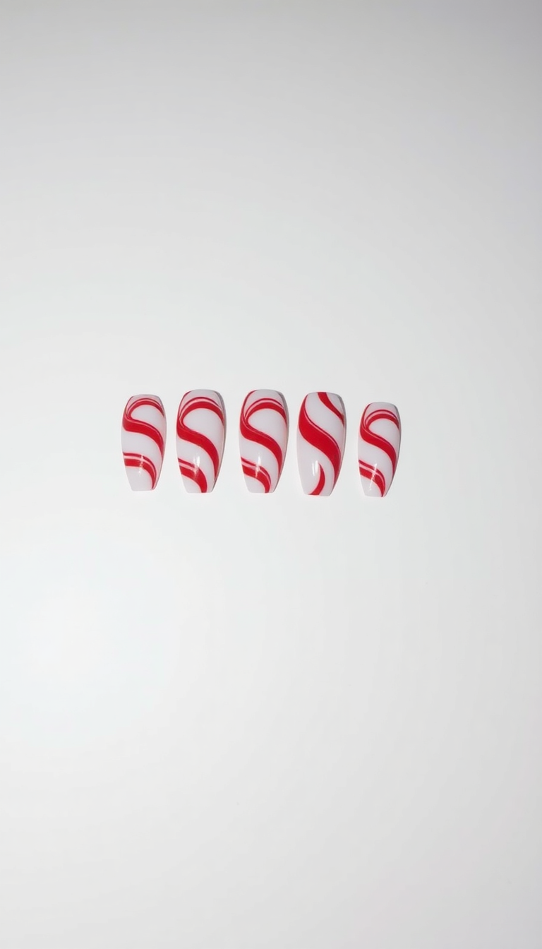 3. Festive Candy Cane Stripes