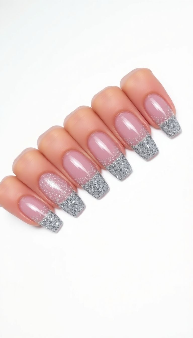 3. Festive Glitter Ombre