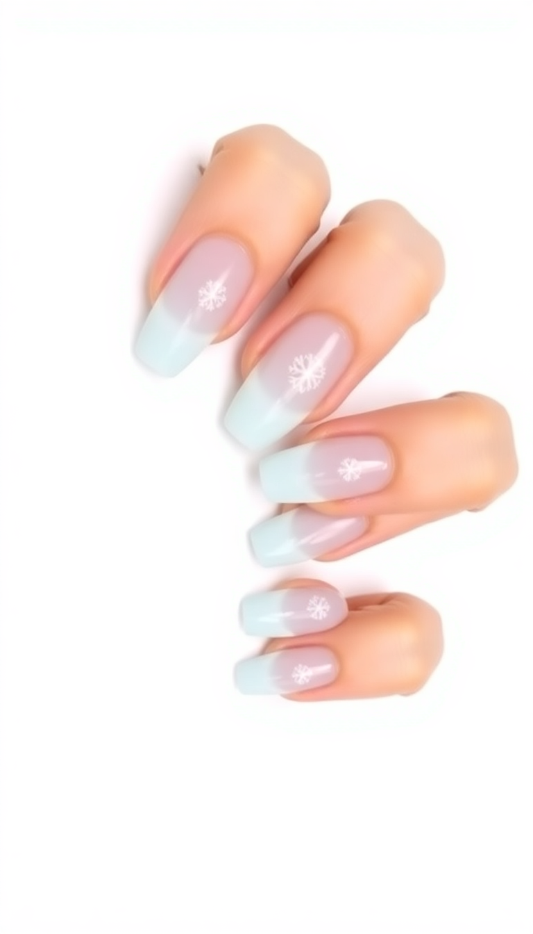 3. Frosty French Tips with a Twist