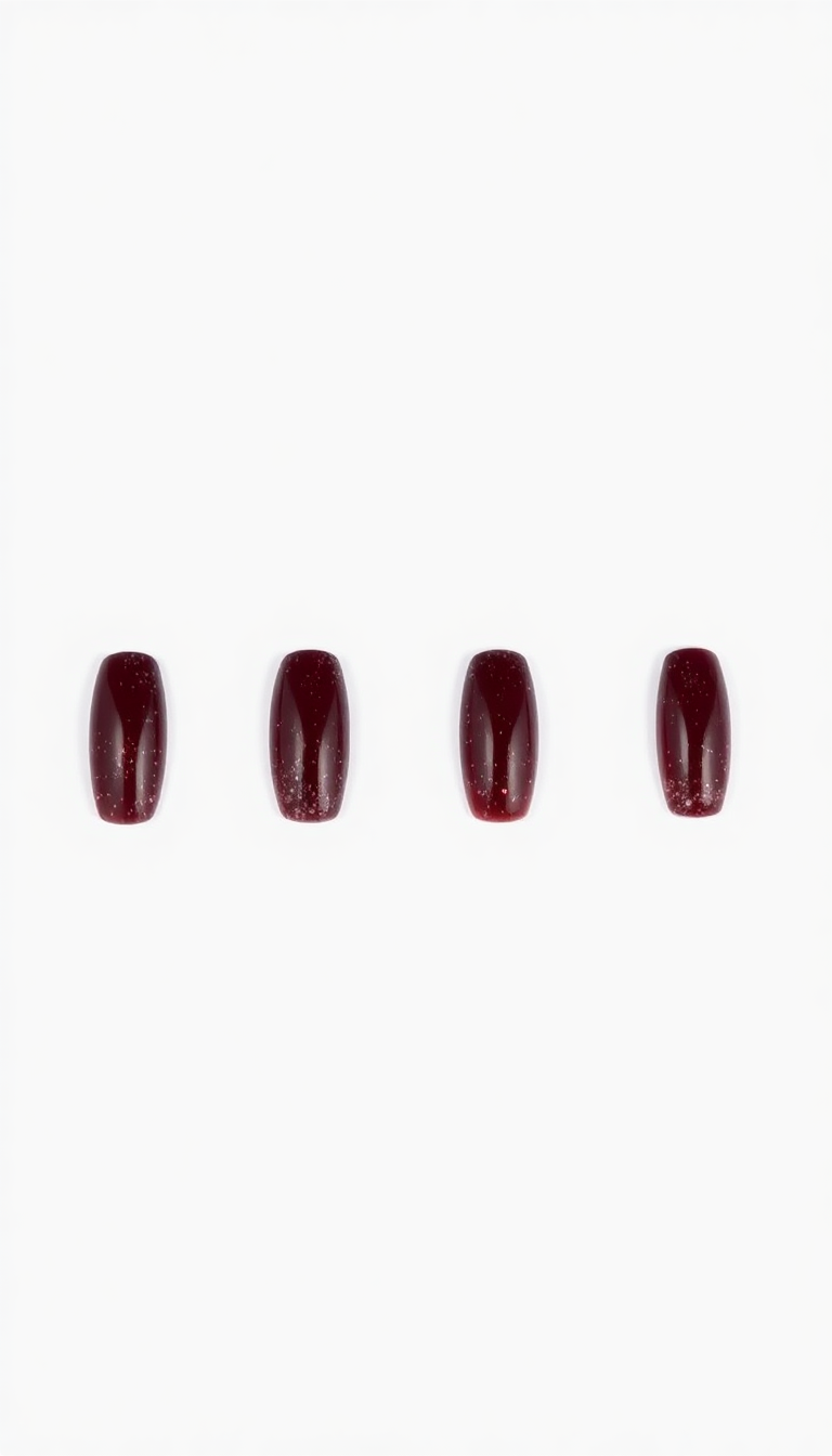 3. Glitter Glam Burgundy