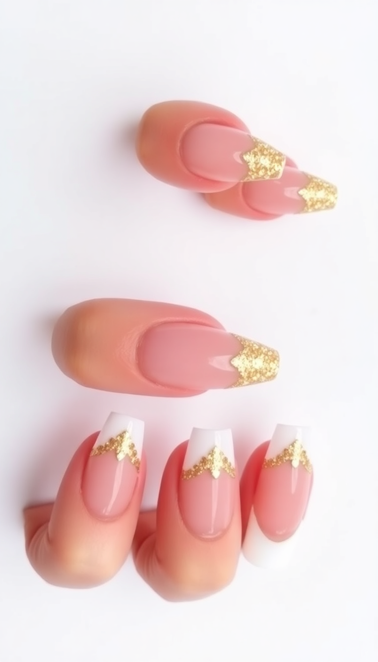 3. Glittering Gold Accents
