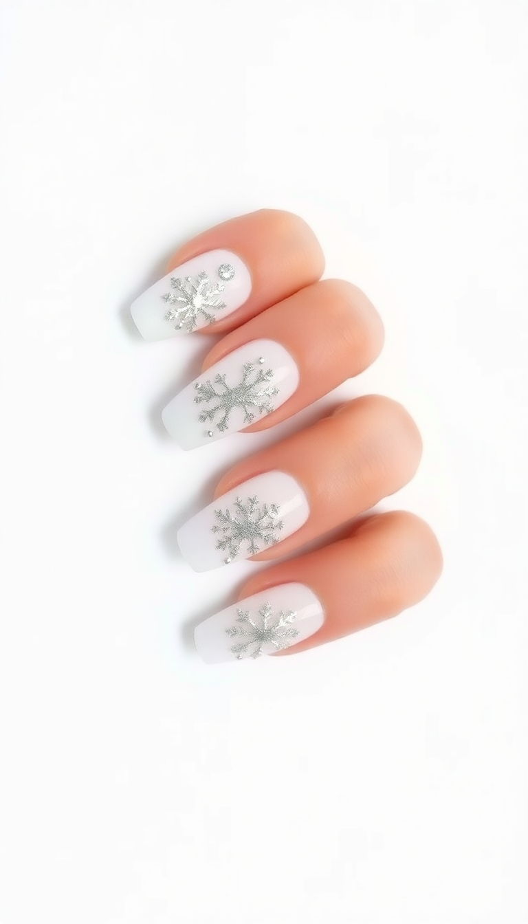 3. Glittering Snowflake Accents