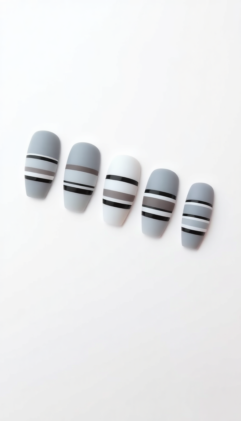 4. Cool Matte Stripes