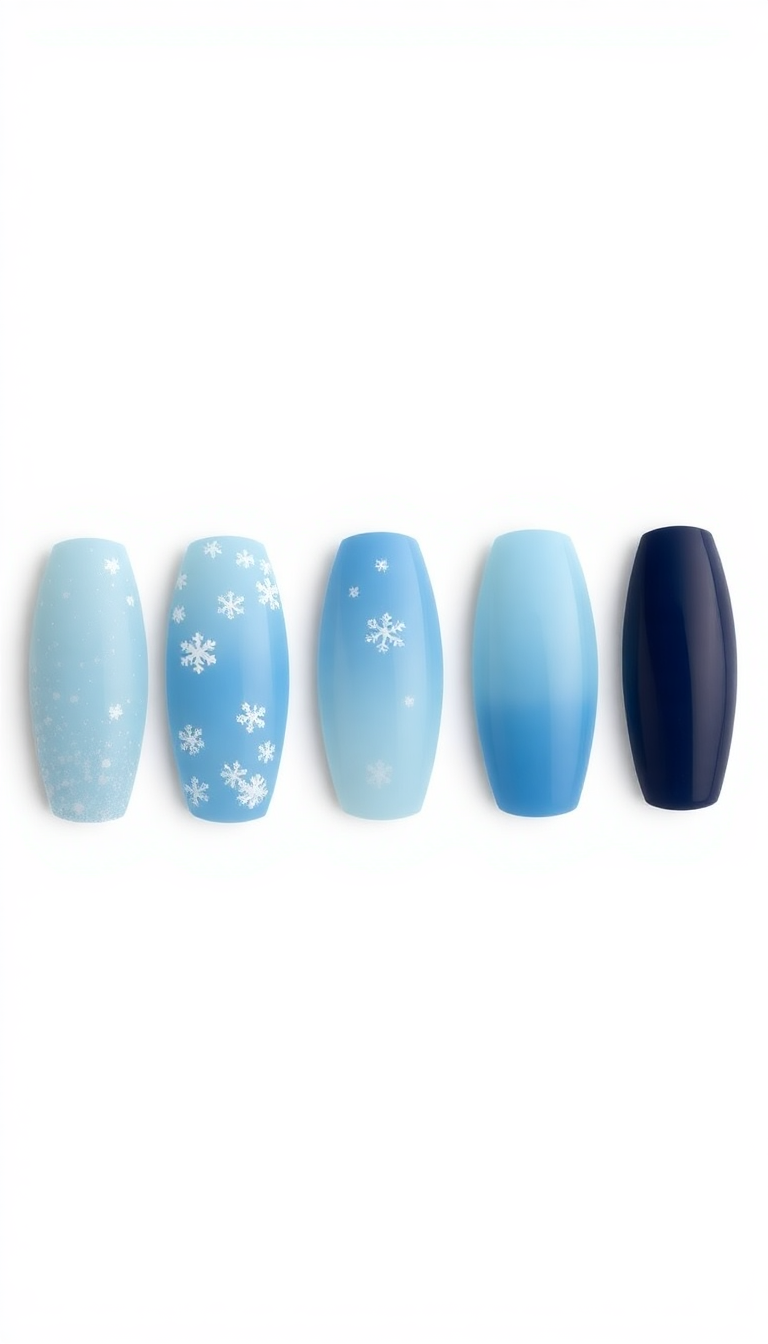 4. Cool Winter Blue Tones