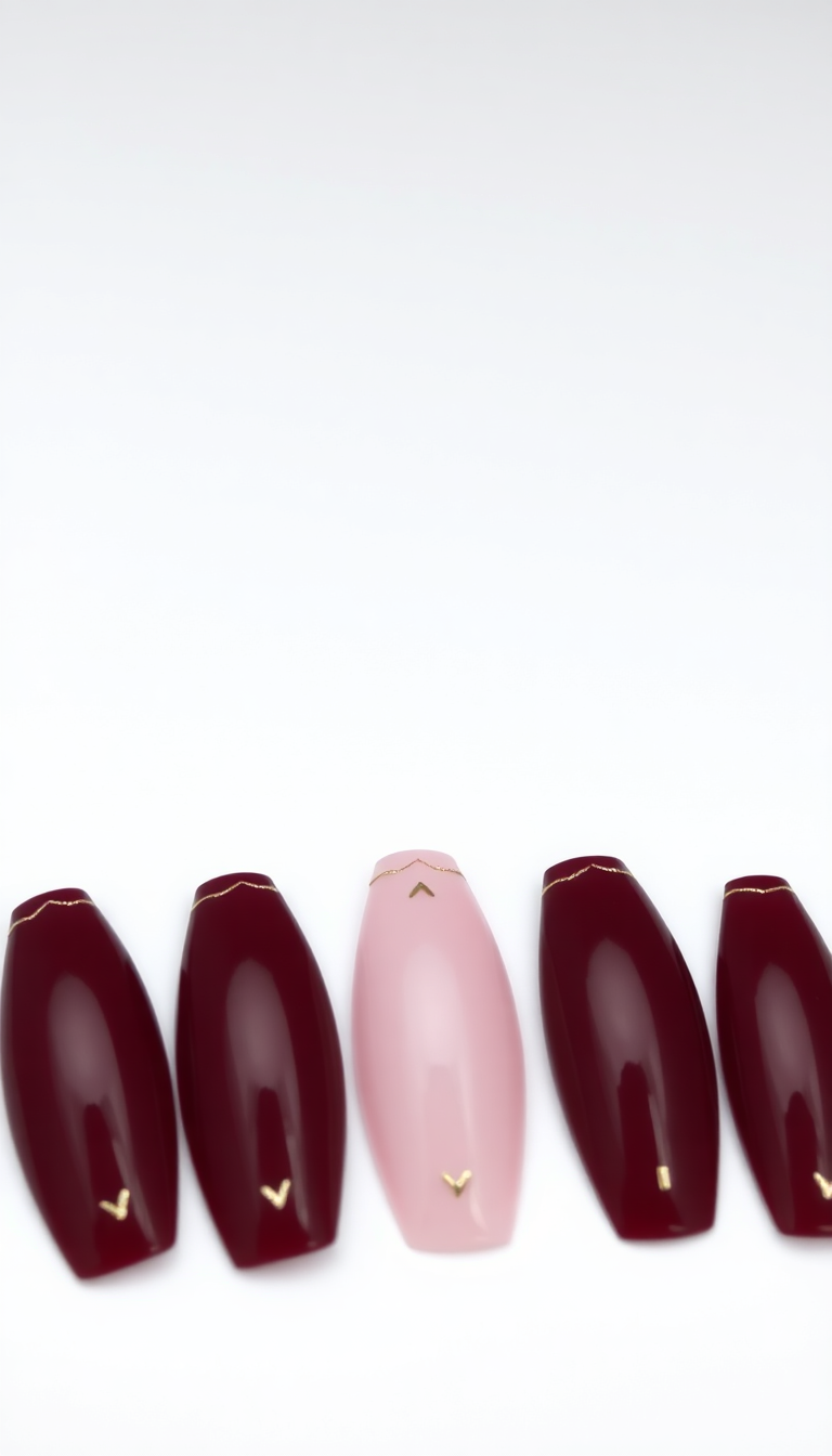 4. Deep Burgundy Elegance