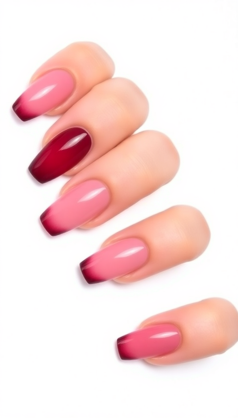 4. Elegant Berry Ombre