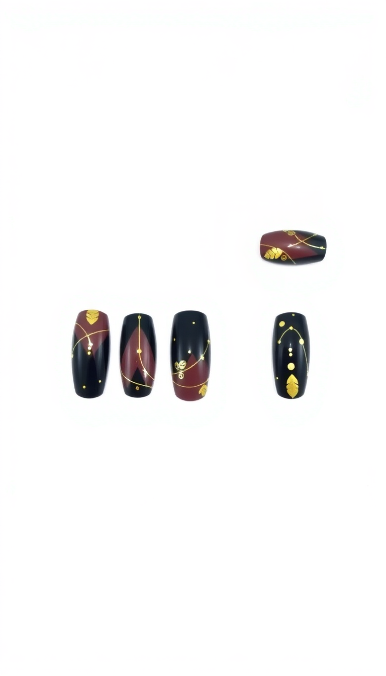 4. Elegant Black and Gold Combo