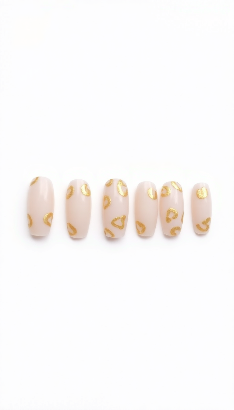 4. Elegant White and Gold Cheetah Mix