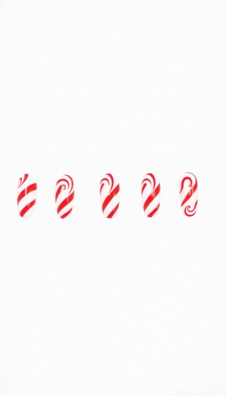 4. Festive Candy Cane Stripes