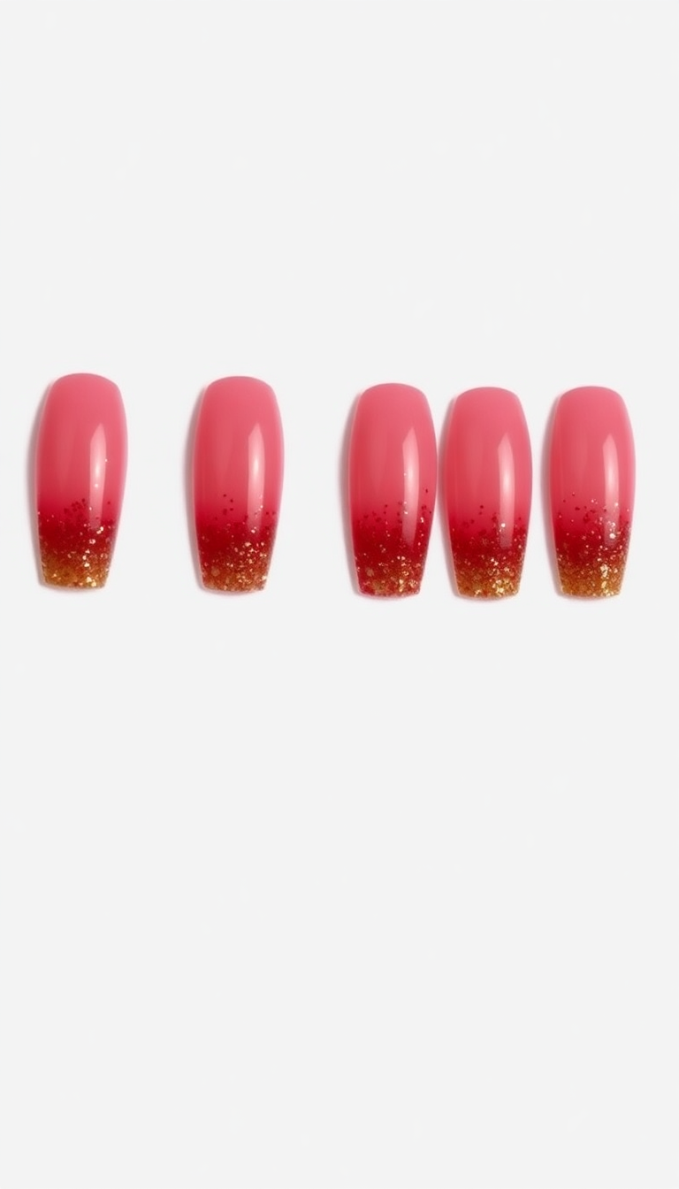 4. Festive Glitter Ombre