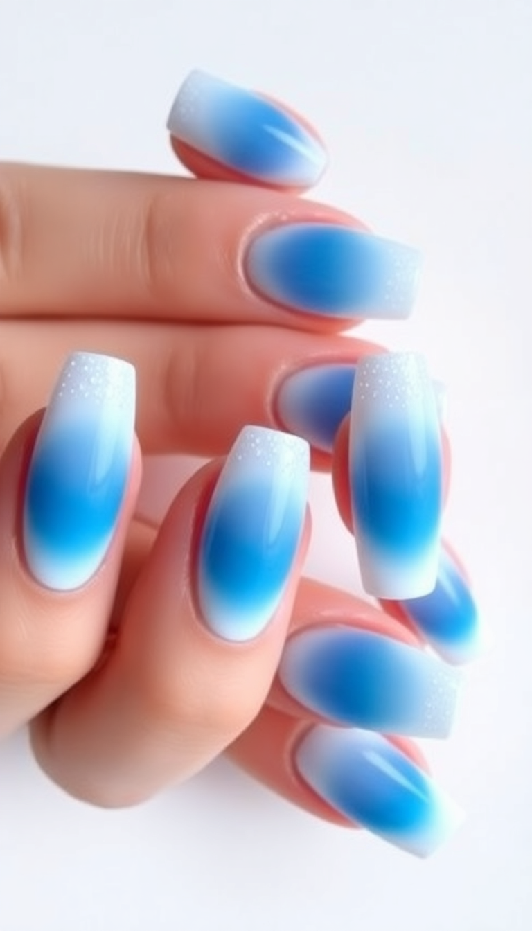 4. Frosty Ombre Effect